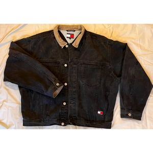 Vintage Black Tommy Hilfiger Jean Jacket